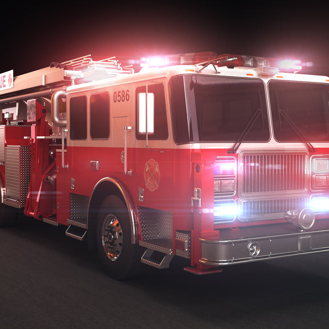 Emergency lights for volunteer firefighters