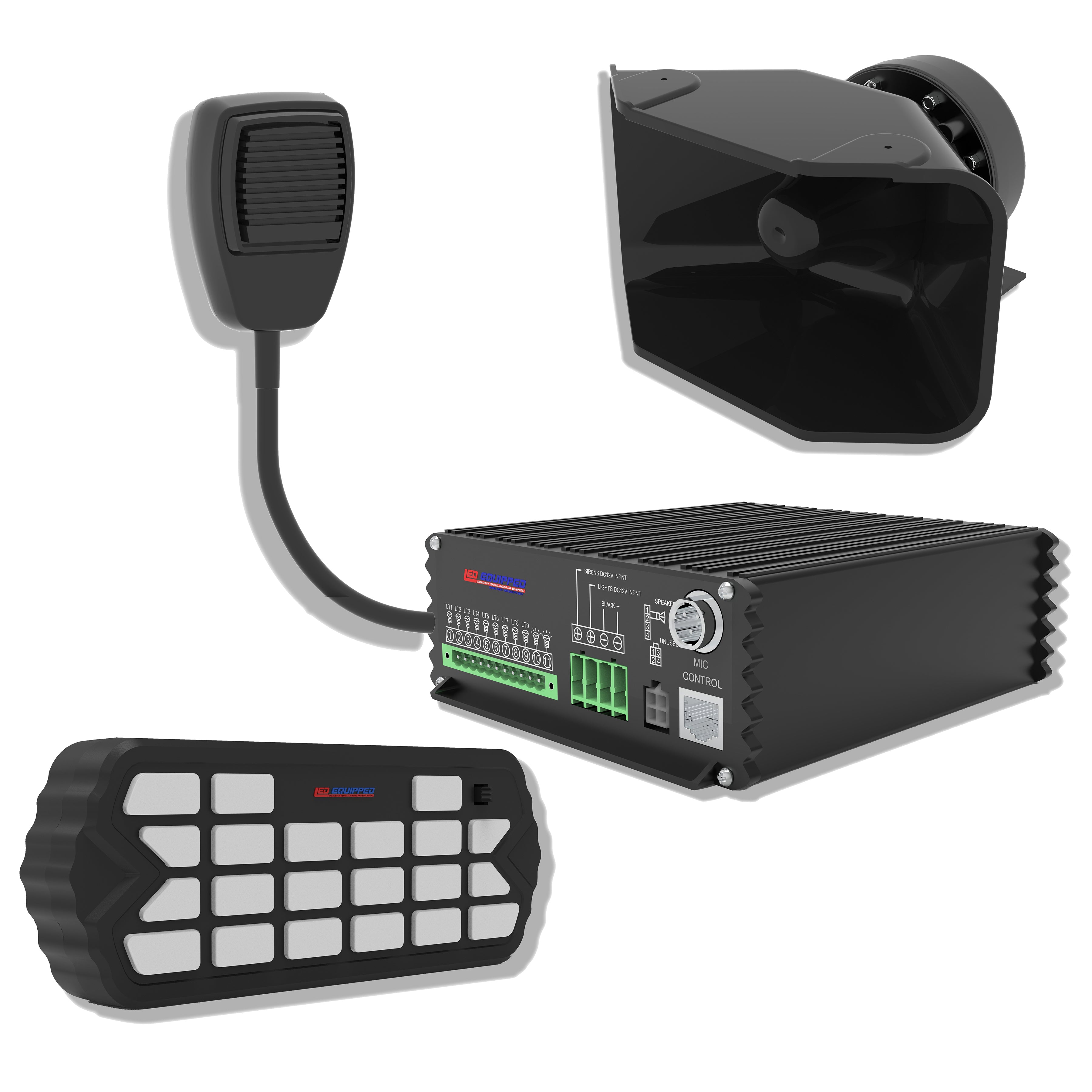 200W Police Siren Bundle Elite